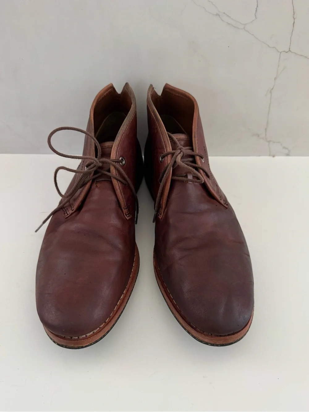 Timberland WODEHOUSE Brown Leather Chukka Boots Men 9 Casual Lace Up